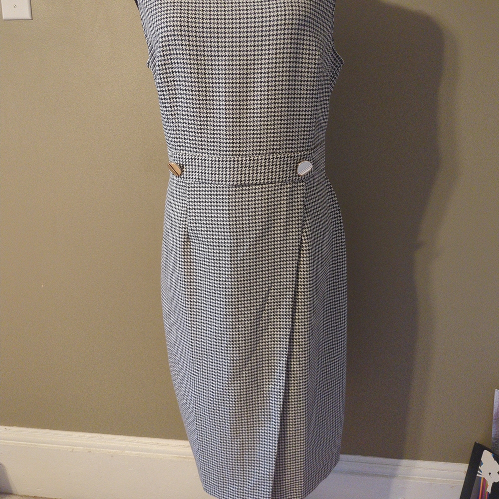 H&M Monochrome Houndstooth Dress